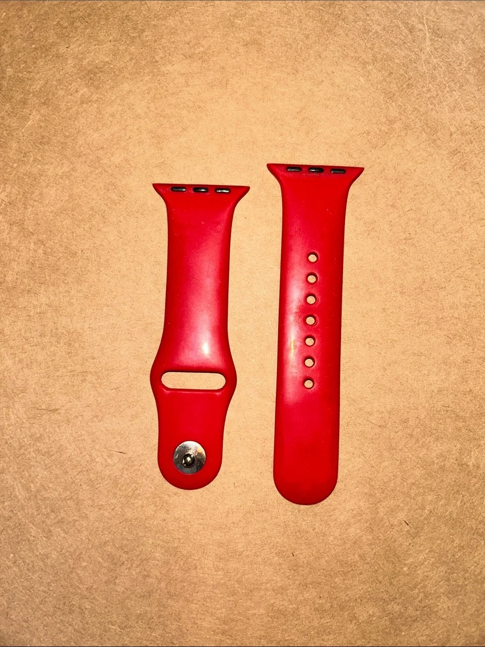 Red Replacement Silicone iWatch Band for 40/41mm Smartwatch